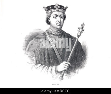 `King Henry II of England, 1133-1189, reigned 1154-1189 Stock Photo